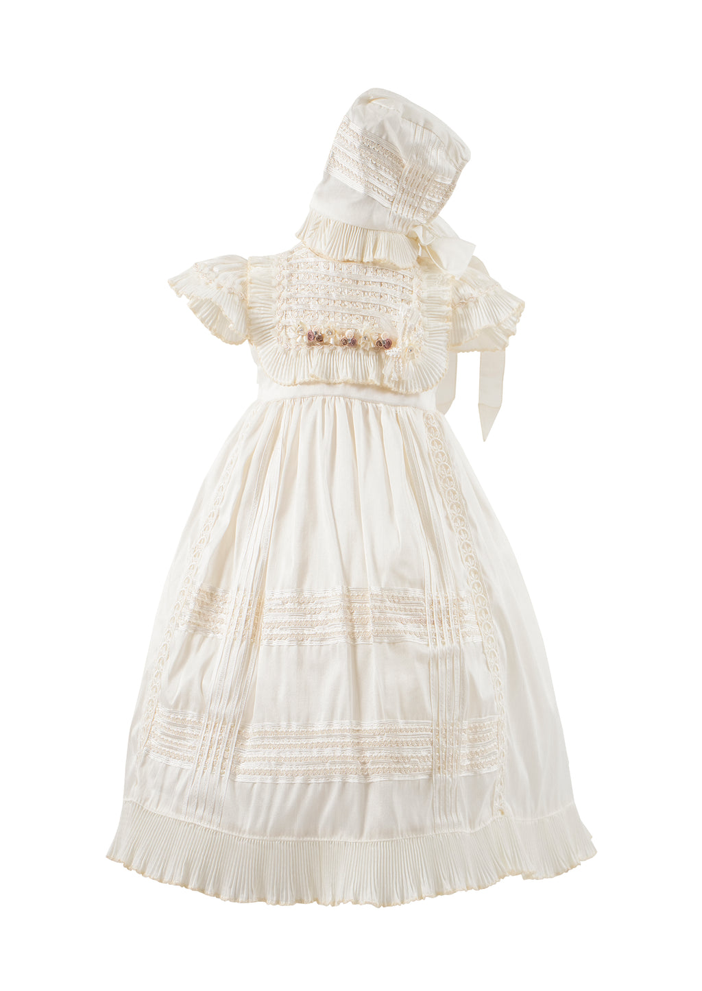 Vestido para Bautizo de Niña Clásico en Alta Costura y Calidad