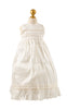 Ropon y Vestido de Bautizo Desmontable para niña