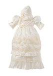 Ropon y Vestido de Bautizo Desmontable para niña