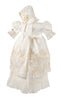 Ropon y Vestido de Bautizo Desmontable para niña