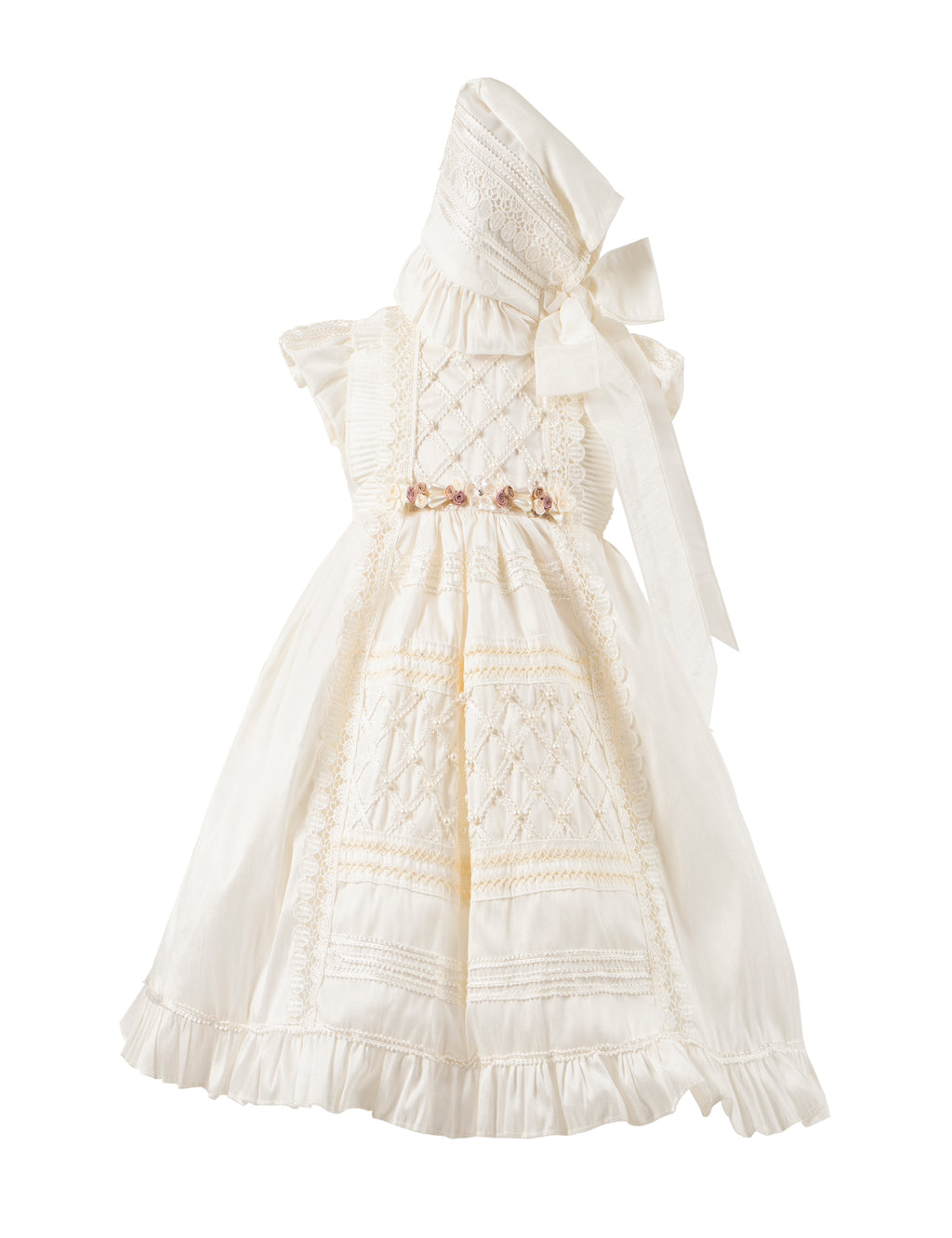 Vestido para Bautizo de Niña Clásico en Alta Costura y Calidad