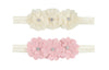 Tiara Diadema Elegante para Bebé Niña de Flores para Bautizo, Pajecita y Fiesta