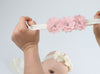 Tiara Diadema Elegante para Bebé Niña de Flores para Bautizo, Pajecita y Fiesta